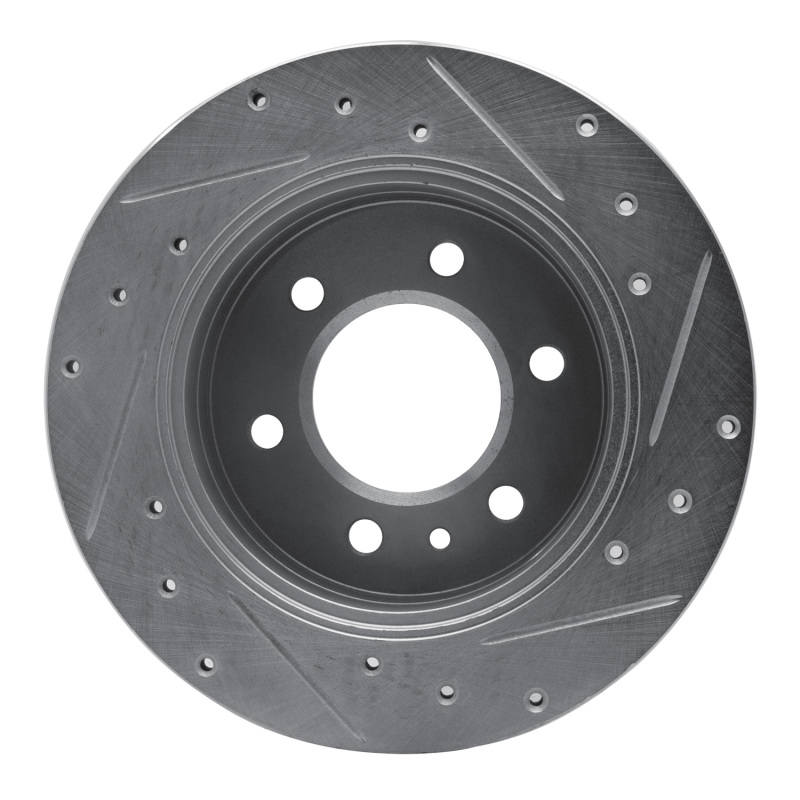 Ram ProMaster 3500 Brake Rotor (1) - Rear Left - R1 Concepts - Drilled & Slotted - Silver - `06-`18